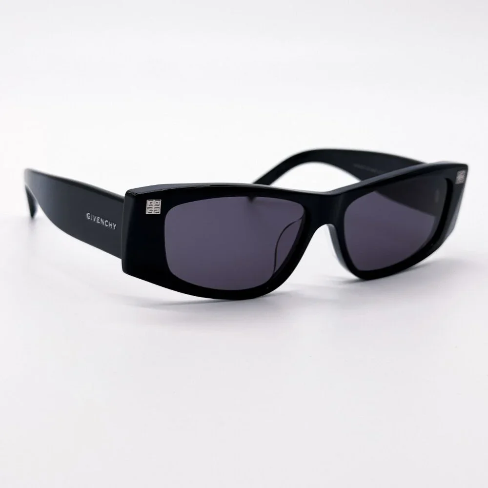 NEW GIVENCHY GV40048F 01A SHINY BLACK/GREY WOMEN SUNGLASSES GIVENCHY - Picture 5 of 9